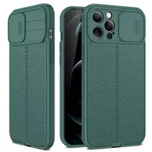 Противоударный чехол бампер для iPhone 13 Pro Max Anomaly Leather Fit Pro (шторка на камеру) Green (Зеленый) Противоударный чехол бампер для iPhone 13 Pro Max Anomaly Leather Fit Pro (шторка на камеру) Green (Зеленый)