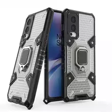 Чехол бампер для OnePlus Nord 2 Anomaly Ring Hybrid Grey (Серый)