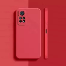 Чохол бампер для Infinix Note 11 / Note 12 Anomaly Silicone (з мікрофіброю) Red (Червоний)