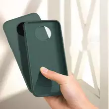 Чехол бампер для Infinix Note 12 Pro / 12 (2023) Anomaly Silicone (с микрофиброй) Dark Green (Темно Зеленый)