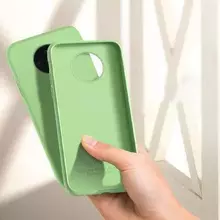 Чехол бампер для Infinix Note 12 Pro / 12 (2023) Anomaly Silicone (с микрофиброй) Light Green (Светло Зеленый)