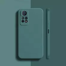 Чохол бампер для Xiaomi Poco X4 Pro 5G Anomaly Silicone (з мікрофіброю) Dark Green (Темно зелений)