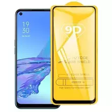 Захисне скло для Oppo Reno 8 Lite Anomaly 9D Full Glue Tempered Glass Black (Чорний)
