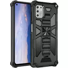 Протиударний чохол бампер для Motorola Moto E32 / G22 Anomaly Hybrid Armor (вбудована підставка) Black (Чорний) Протиударний чохол бампер для Motorola Moto E32 / G22 Anomaly Hybrid Armor (вбудована підставка) Black (Чорний)