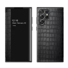 Кожаный чехол книжка для Samsung Galaxy S23 Ultra Anomaly Luxury Crocodile Pattern Leather Book Black (Черный) Кожаный чехол книжка для Samsung Galaxy S23 Ultra Anomaly Luxury Crocodile Pattern Leather Book Black (Черный)