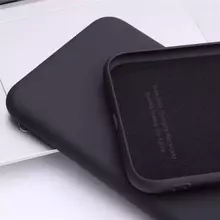 Чохол бампер для Samsung Galaxy A04s / Galaxy A13 5G Anomaly Silicone (з мікрофіброю) Black (Чорний)
