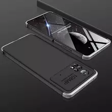 Ультратонкий чохол бампер для Xiaomi Poco M5 GKK Dual Armor Black / Silver (Чорний / Сріблястий) Ультратонкий чохол бампер для Xiaomi Poco M5 GKK Dual Armor Black / Silver (Чорний / Сріблястий)