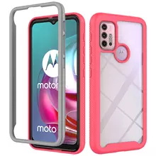 Противоударный чехол бампер для Motorola Moto G51 5G Anomaly Hybrid 360 Pink / Grey (Розовый / Серый) Противоударный чехол бампер для Motorola Moto G51 5G Anomaly Hybrid 360 Pink / Grey (Розовый / Серый)