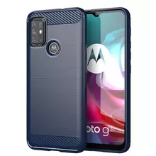 Противоударный чехол бампер для Motorola Moto G51 5G iPaky Carbon Fiber Blue (Синий) Противоударный чехол бампер для Motorola Moto G51 5G iPaky Carbon Fiber Blue (Синий)
