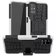 Протиударний чохол бампер для Xiaomi Redmi Note 12 Nevellya Case (вбудована підставка) White (Білий)