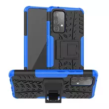Противоударный чехол бампер для Samsung Galaxy A73 5G Nevellya Case (встроенная подставка) Blue (Синий)