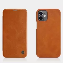Чехол книжка Nillkin Qin для Xiaomi Redmi Note 12 Brown (Коричневый)