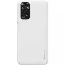 Противоударный чехол бампер Nillkin Super Frosted Shield для Xiaomi Redmi Note 11 / Redmi Note 11S White (Белый)