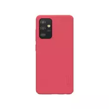 Противоударный чехол бампер Nillkin Super Frosted Shield для Samsung Galaxy A73 5G Red (Красный)
