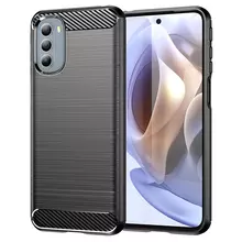 Протиударний чохол бампер для Motorola Moto G71 5G iPaky Carbon Fiber Black (Чорний) Протиударний чохол бампер для Motorola Moto G71 5G iPaky Carbon Fiber Black (Чорний)