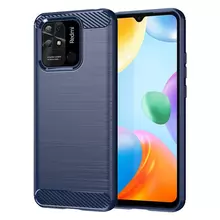 Протиударний чохол бампер для Infinix Hot 10 iPaky Carbon Fiber Blue (Синій) Протиударний чохол бампер для Infinix Hot 10 iPaky Carbon Fiber Blue (Синій)