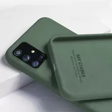 Чохол бампер для Motorola Moto G51 5G Anomaly Silicone (з мікрофіброю) Dark Green (Темно зелений)