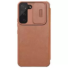 Чехол книжка Nillkin Qin Pro (шторка на камеру) для Samsung Galaxy S22 Brown (Коричневый) Чехол книжка Nillkin Qin Pro (шторка на камеру) для Samsung Galaxy S22 Brown (Коричневый)