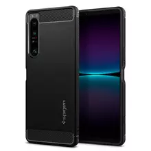 Протиударний чохол бампер Spigen Rugged Armor для Sony Xperia 1 IV Matte Black (Матовий Чорний) ACS04550 Протиударний чохол бампер Spigen Rugged Armor для Sony Xperia 1 IV Matte Black (Матовий Чорний) ACS04550