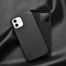 Чохол бампер для iPhone 13 WiWU Calfskin Leather Case Black (Чорний)