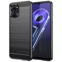 Противоударный чехол бампер для Realme 10 5G iPaky Carbon Fiber Grey (Серый)