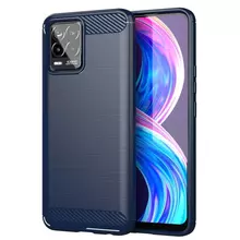 Противоударный чехол бампер для Vivo X60 Pro iPaky Carbon Fiber Blue (Синий) Противоударный чехол бампер для Vivo X60 Pro iPaky Carbon Fiber Blue (Синий)