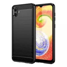 Протиударний чохол бампер для Samsung Galaxy M04 / Galaxy A04e iPaky Carbon Fiber Black (Чорний)