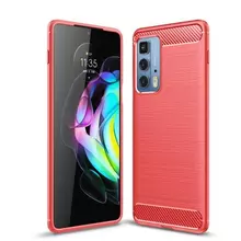 Протиударний чохол бампер для Motorola Edge 20 Lite iPaky Carbon Fiber Red (Червоний) Протиударний чохол бампер для Motorola Edge 20 Lite iPaky Carbon Fiber Red (Червоний)