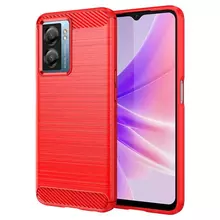 Противоударный чехол бампер для Oppo A17 / A17k iPaky Carbon Fiber Red (Красный) Противоударный чехол бампер для Oppo A17 / A17k iPaky Carbon Fiber Red (Красный)