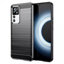 Протиударний чохол бампер для Xiaomi 12 Pro / 12S Pro iPaky Carbon Fiber Grey (Сірий) Протиударний чохол бампер для Xiaomi 12 Pro / 12S Pro iPaky Carbon Fiber Grey (Сірий)