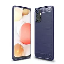 Протиударний чохол бампер для Samsung Galaxy A13 iPaky Carbon Fiber Blue (Синій)