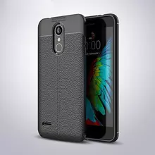 Чохол бампер для LG K10 2018 Anomaly Leather Fit Black (Чорний)