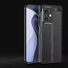 Чохол бампер для Xiaomi Redmi Note 12 Anomaly Leather Fit Black (Чорний)