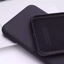 Чохол бампер для Motorola Moto E13 Anomaly Silicone (з мікрофіброю) Black (Чорний)