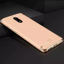 Чехол бампер для Motorola Moto G72 Mofi Electroplating Gold (Золотой)