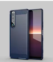 Протиударний чохол бампер для Sony Xperia 10 IV iPaky Carbon Fiber Blue (Синій) Протиударний чохол бампер для Sony Xperia 10 IV iPaky Carbon Fiber Blue (Синій)