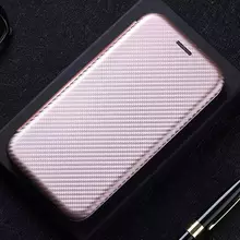 Чохол книжка для Samsung Galaxy S23 FE Anomaly Carbon Book Rose Gold (Рожеве золото)