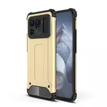 Противоударный чехол бампер для Xiaomi Mi 11 Ultra Anomaly Rugged Hybrid Gold (Золотой)
