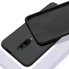 Чохол бампер для OnePlus 7 Pro Anomaly Silicone (з мікрофіброю) Black (Чорний)