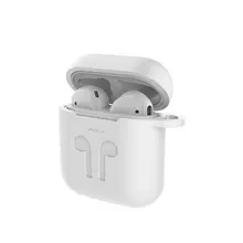 Чехол Rock AirPods Carrying Case для наушников AirPods White (Белый) RAU0607