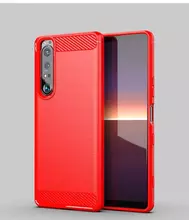 Протиударний чохол бампер для Sony Xperia 1 IV iPaky Carbon Fiber Red (Червоний) Протиударний чохол бампер для Sony Xperia 1 IV iPaky Carbon Fiber Red (Червоний)
