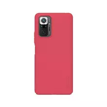 Противоударный чехол бампер Nillkin Super Frosted Shield для Xiaomi Redmi Note 10 Pro / Redmi Note 10 Pro Max Red (Красный) Противоударный чехол бампер Nillkin Super Frosted Shield для Xiaomi Redmi Note 10 Pro / Redmi Note 10 Pro Max Red (Красный)