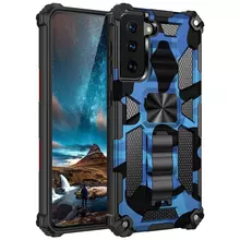 Протиударний чохол бампер для Vivo V23 5G Anomaly Hybrid Armor (вбудована підставка) Army Blue (Армійський Синій)