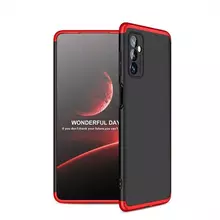 Ультратонкий чохол бампер для Vivo V23 5G GKK Dual Armor Black / Red (Чорний / Червоний)