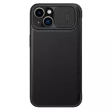 Чохол бампер Nillkin Qin Pro (plain leather) для iPhone 15 Plus Black (Чорний) Чохол бампер Nillkin Qin Pro (plain leather) для iPhone 15 Plus Black (Чорний)