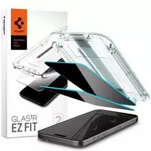 Захисне скло антишпигун Spigen Screen Protector EZ FIT GLAS.TR Privacy (2шт. з трафаретом для поклейки) для iPhone 15 Pro Crystal Clear (Прозорий) AGL06894 Захисне скло антишпигун Spigen Screen Protector EZ FIT GLAS.TR Privacy (2шт. з трафаретом для поклейки) для iPhone 15 Pro Crystal Clear (Прозорий) AGL06894
