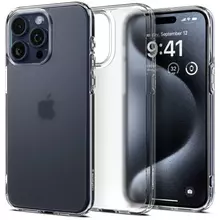 Протиударний чохол бампер Spigen Ultra Hybrid для iPhone 15 Pro Frost Clear (Прозорий) ACS06708 Протиударний чохол бампер Spigen Ultra Hybrid для iPhone 15 Pro Frost Clear (Прозорий) ACS06708