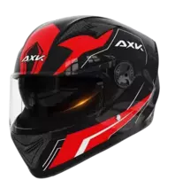 Мотошолом інтеграл Anomaly Energy AXK (Чорно-червоний)