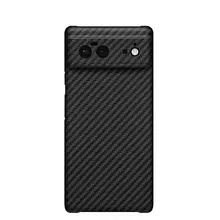Преміальний чохол бампер для Google Pixel 8a Anomaly Carbon Plaid (Закритий модуль камери) Black (Чорний)