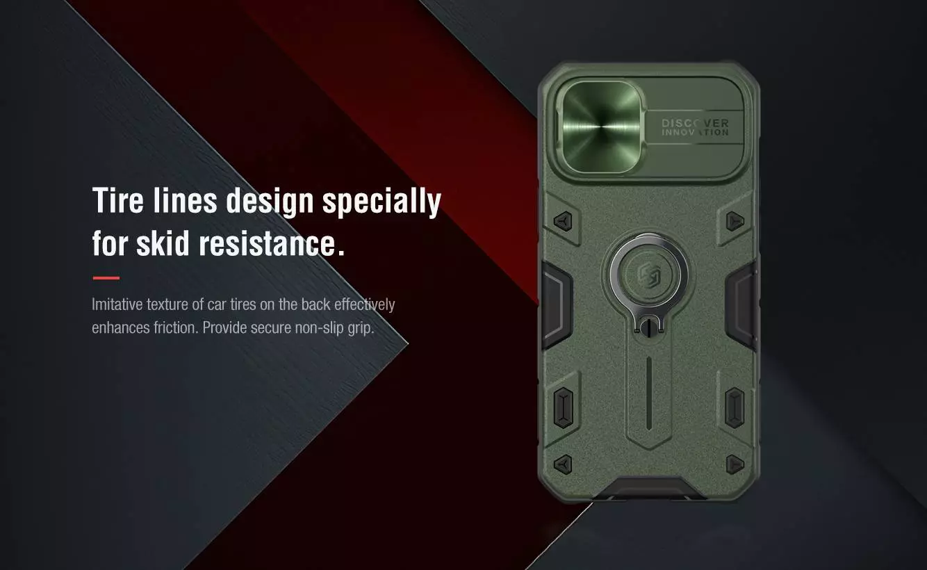 Чехол бампер Nillkin CamShield Armor (With LOGO cutout) для iPhone 12 Pro Max Black (Черный)